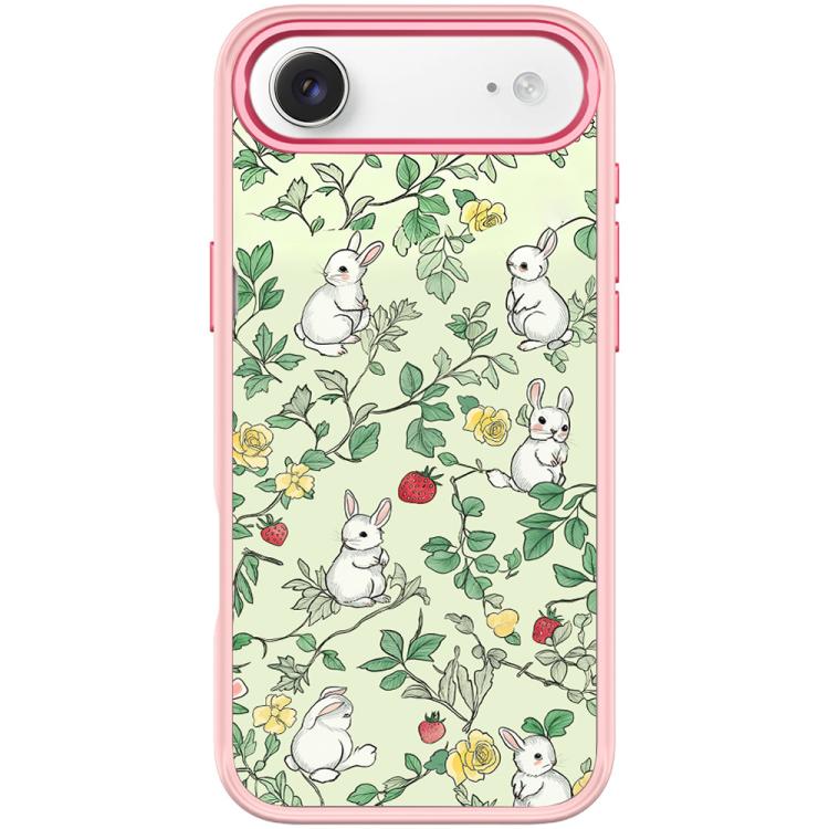 For iPhone Air Branch Rabbit Pattern Magnetic Phone Case