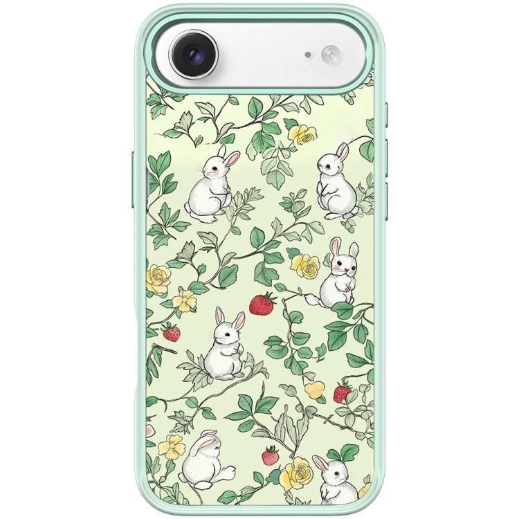 For iPhone Air Branch Rabbit Pattern Magnetic Phone Case
