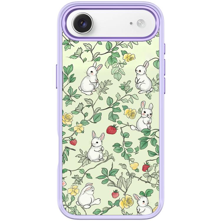 For iPhone Air Branch Rabbit Pattern Magnetic Phone Case
