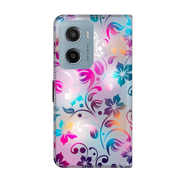 For Motorola Moto E15 / G15 / G05 Crystal-Like Painted Vegan Leather Phone Case