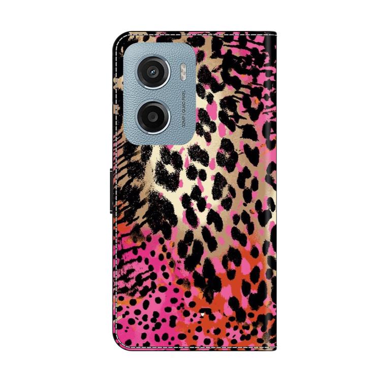 For Motorola Moto E15 / G15 / G05 Crystal-Like Painted Vegan Leather Phone Case