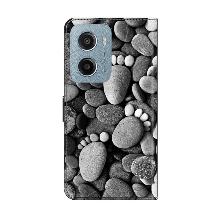 For Motorola Moto E15 / G15 / G05 Crystal-Like Painted Vegan Leather Phone Case