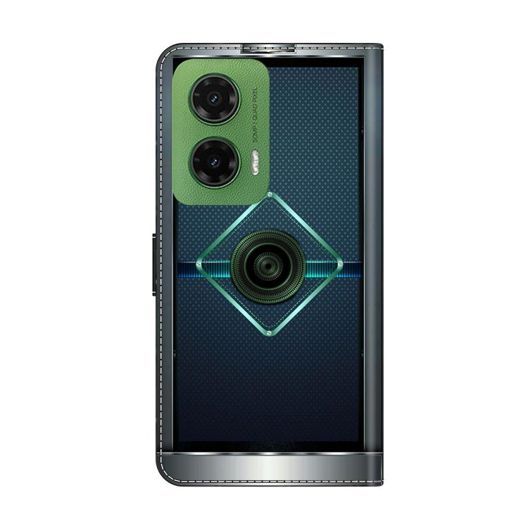 For Motorola Moto G35 Crystal-Like Painted Vegan Leather Phone Case