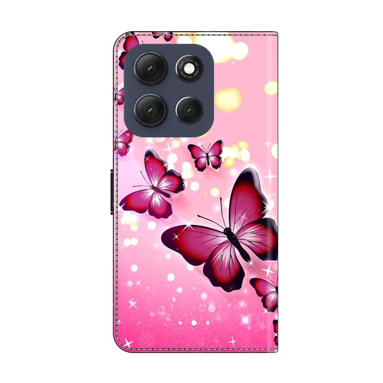 For Motorola Moto G56 5G Crystal-Like Painted Vegan Leather Phone Case