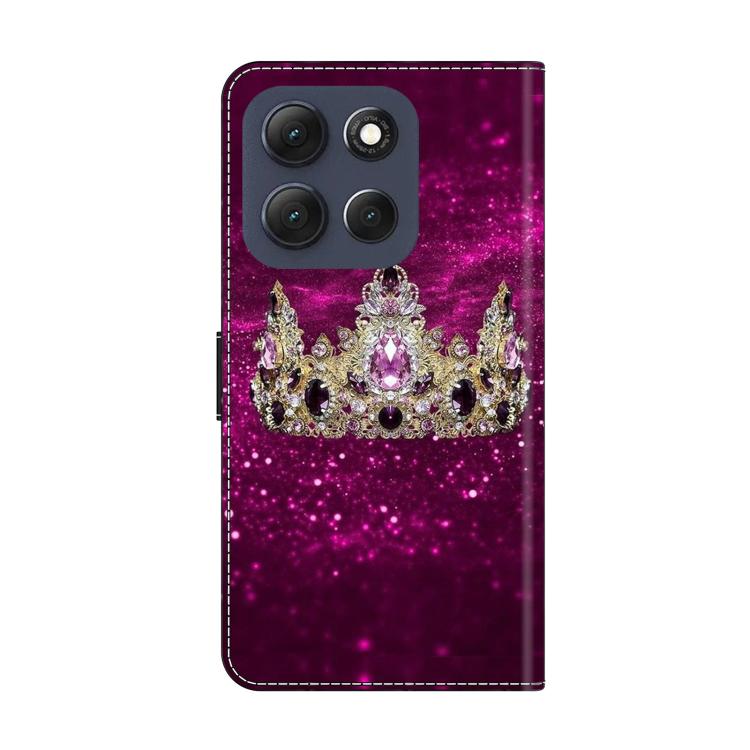 For Motorola Moto G56 5G Crystal-Like Painted Vegan Leather Phone Case