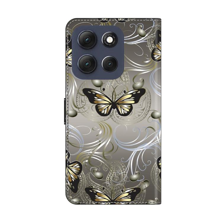 For Motorola Moto G86 5G Crystal-Like Painted Vegan Leather Phone Case