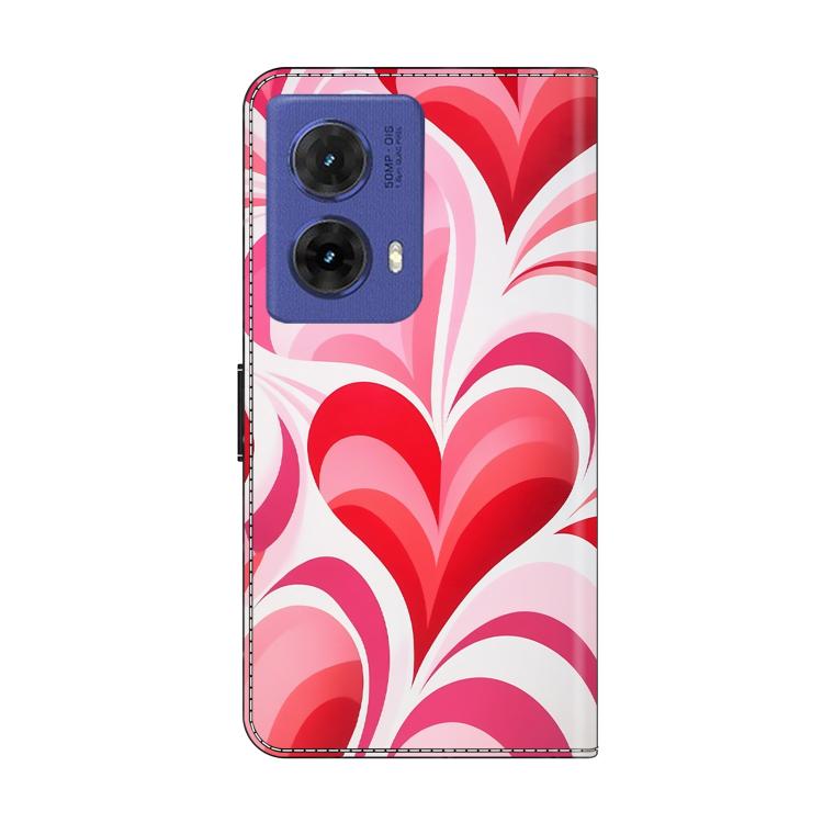 For Motorola Moto G85 5G Crystal-Like Painted Vegan Leather Phone Case