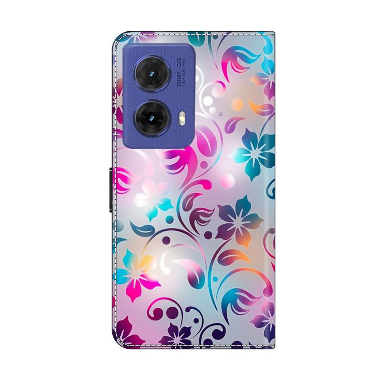 For Motorola Moto G85 5G Crystal-Like Painted Vegan Leather Phone Case