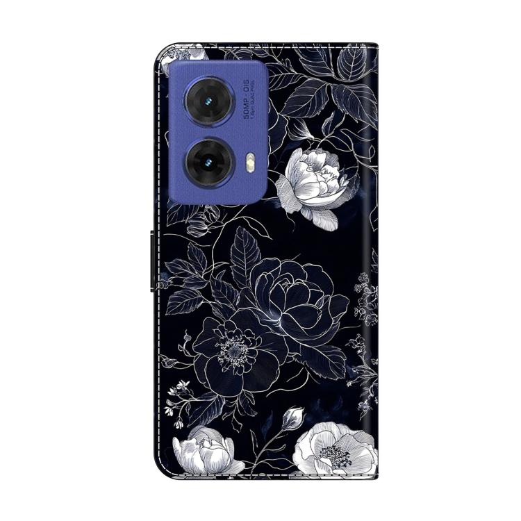 For Motorola Moto G85 5G Crystal-Like Painted Vegan Leather Phone Case