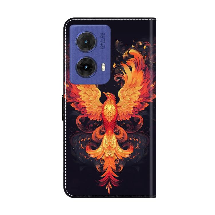 For Motorola Moto G85 5G Crystal-Like Painted Vegan Leather Phone Case
