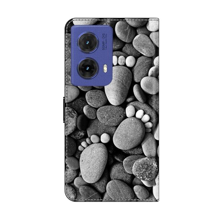 For Motorola Moto G85 5G Crystal-Like Painted Vegan Leather Phone Case