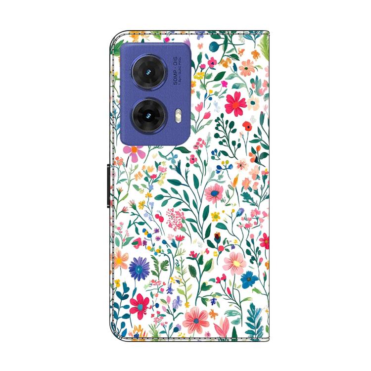 For Motorola Moto G85 5G Crystal-Like Painted Vegan Leather Phone Case