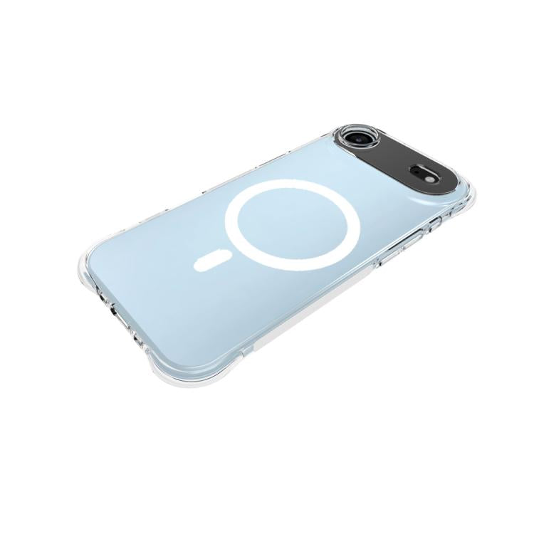 For iPhone Air Shockproof Non-slip Magnetic TPU Phone Case - Transparent