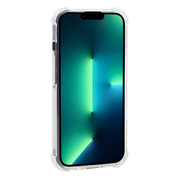 For iPhone 13 Pro Max Shockproof Non-slip Magnetic TPU Phone Case - Transparent