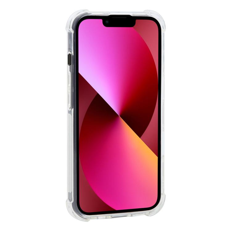 For iPhone 13 Shockproof Non-slip Magnetic TPU Phone Case - Transparent