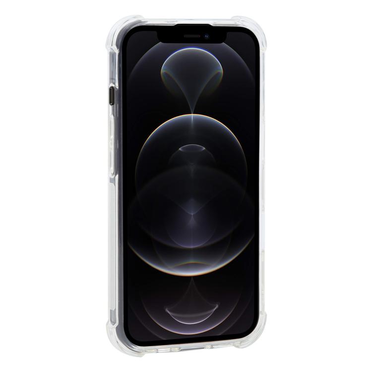 For iPhone 12 Pro Shockproof Non-slip Magnetic TPU Phone Case - Transparent