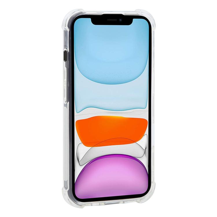 For iPhone 11 Shockproof Non-slip Magnetic TPU Phone Case - Transparent