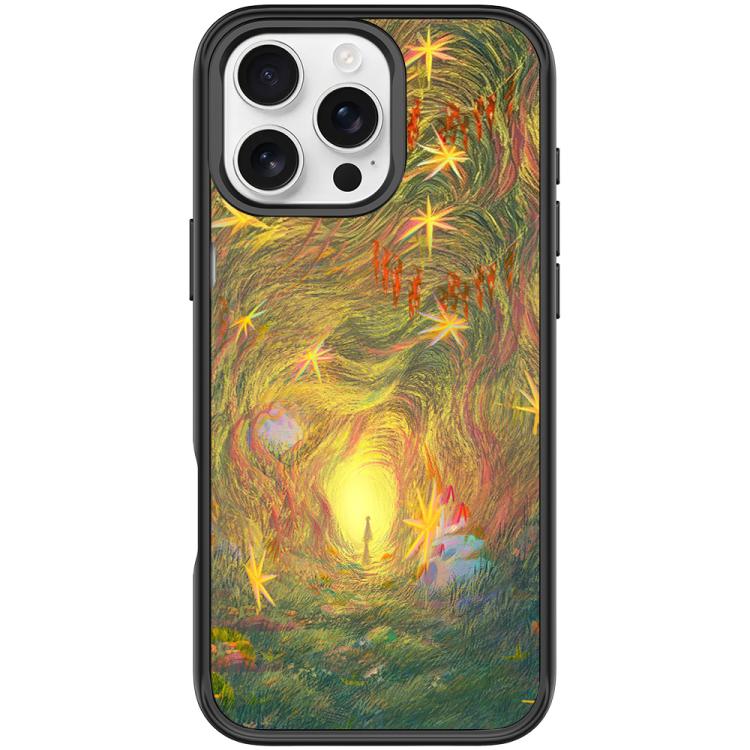 For iPhone 16 Pro Max Dream Entrance Pattern Magnetic Phone Case