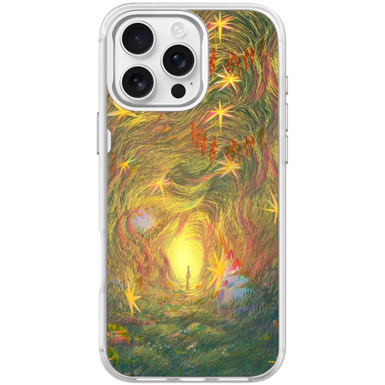 For iPhone 16 Pro Dream Entrance Pattern Magnetic Phone Case