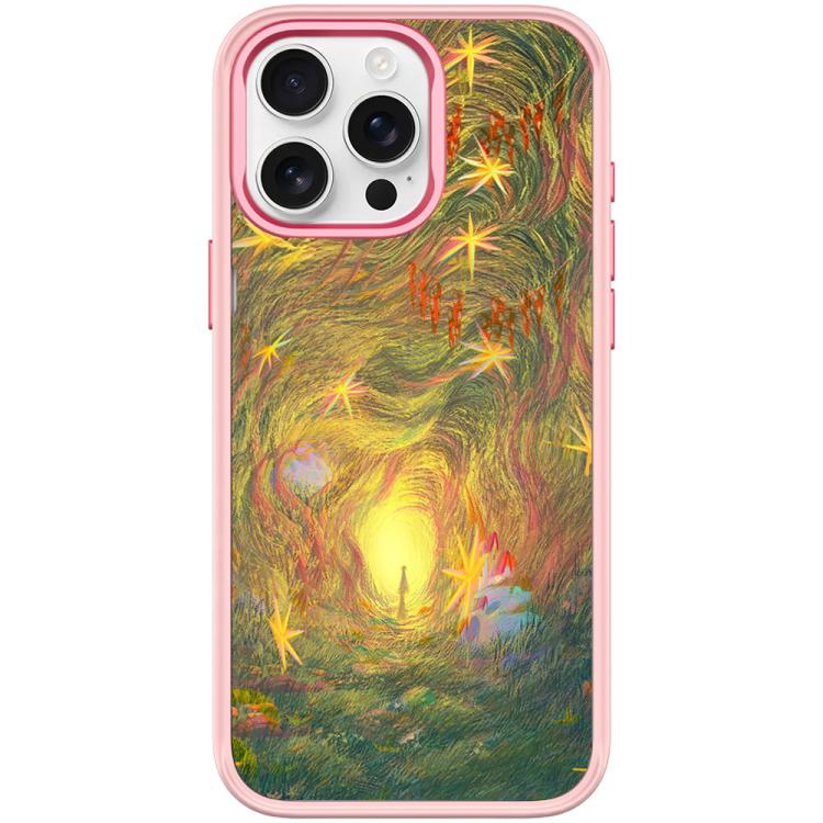 For iPhone 15 Pro Max Dream Entrance Pattern Magnetic Phone Case
