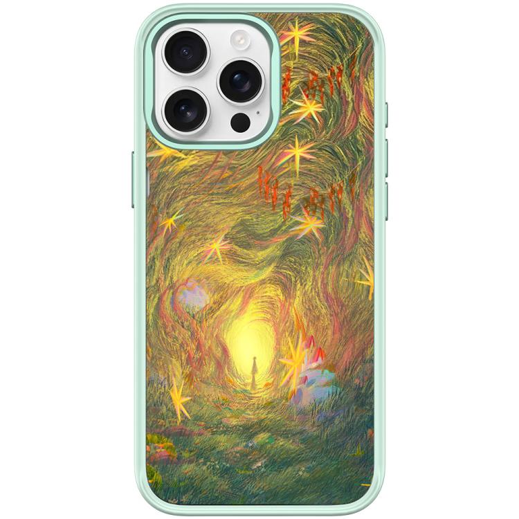 For iPhone 15 Pro Dream Entrance Pattern Magnetic Phone Case
