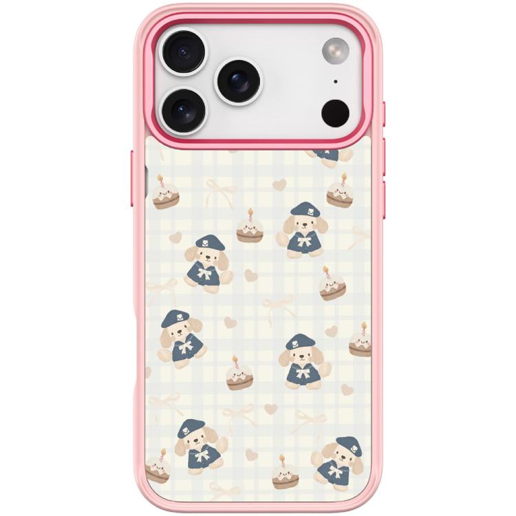 For iPhone 17 Pro Max Adorable Beret Puppy Pattern Magnetic Phone Case