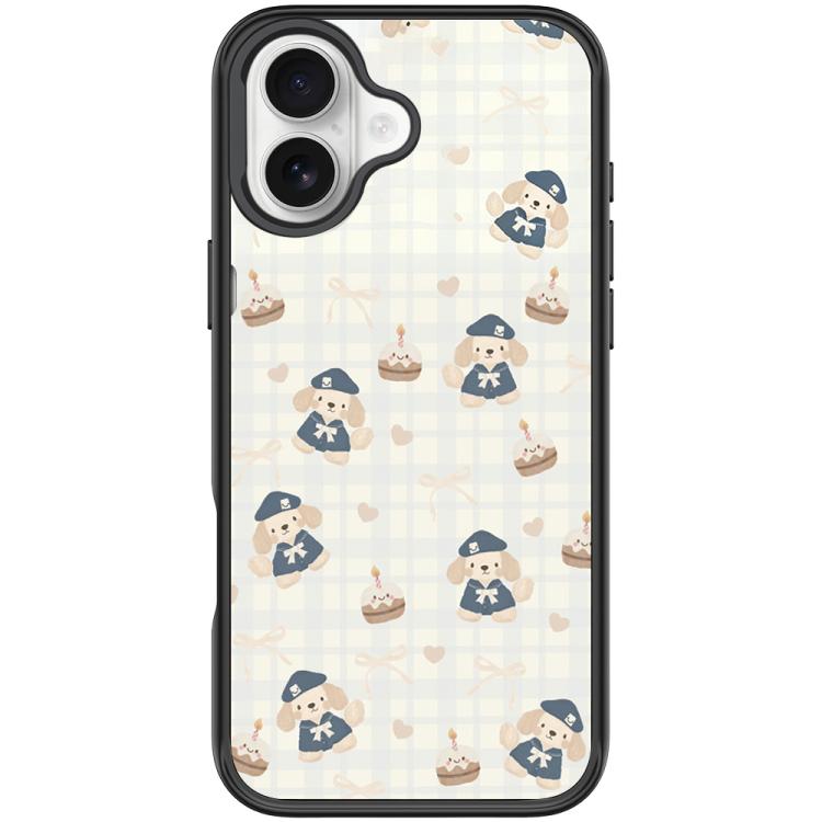 For iPhone 17 Adorable Beret Puppy Pattern Magnetic Phone Case