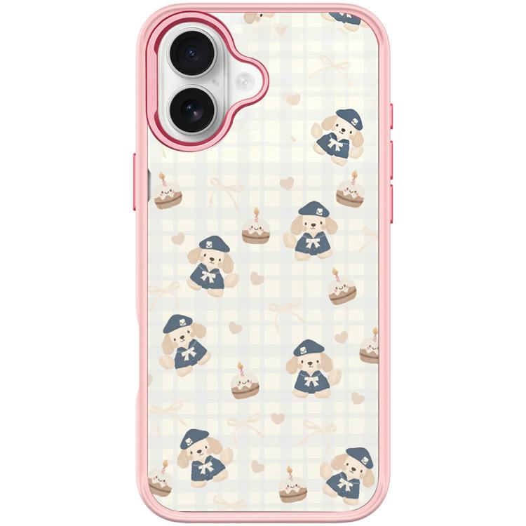 For iPhone 17 Adorable Beret Puppy Pattern Magnetic Phone Case