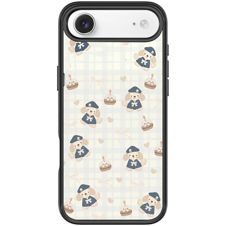 For iPhone Air Adorable Beret Puppy Pattern Magnetic Phone Case