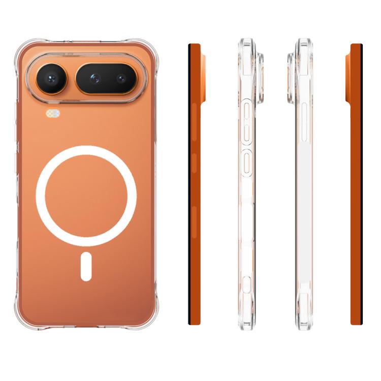 For Honor Magic8 Pro Air 5G Shockproof Non-slip Magnetic TPU Phone Case - Transparent