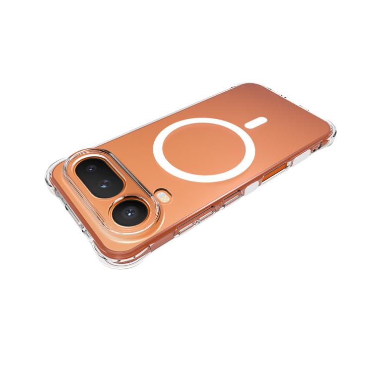 For Honor Magic8 Pro Air 5G Shockproof Non-slip Magnetic TPU Phone Case - Transparent