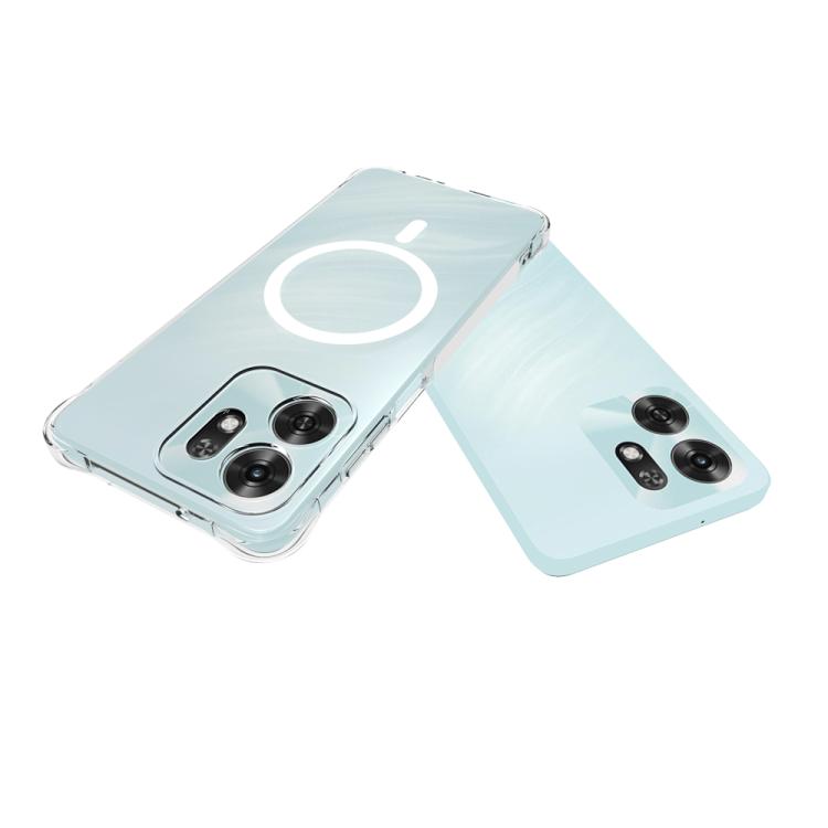 For Honor Play 60A 5G Shockproof Non-slip Magnetic TPU Phone Case - Transparent