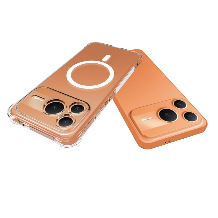For Honor Power2 Shockproof Non-slip Magnetic TPU Phone Case - Transparent