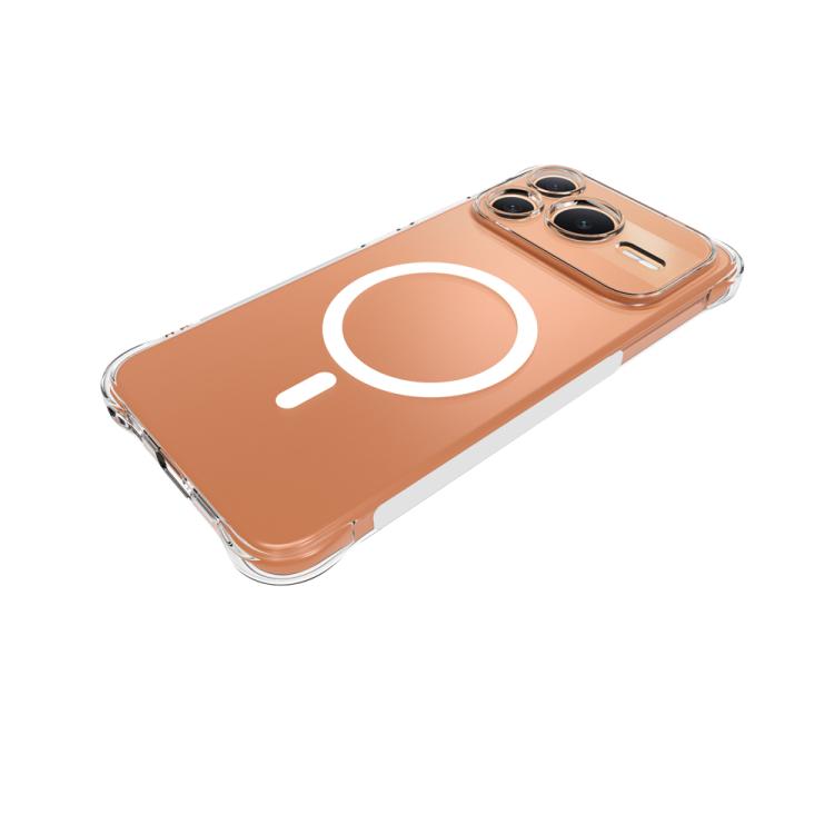 For Honor Power2 Shockproof Non-slip Magnetic TPU Phone Case - Transparent