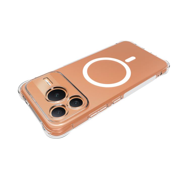 For Honor Power2 Shockproof Non-slip Magnetic TPU Phone Case - Transparent