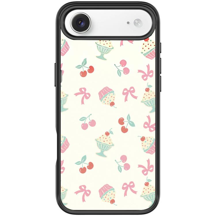 For iPhone Air Cherry Cake Pattern Magnetic Phone Case