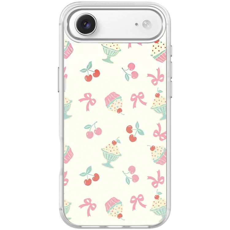 For iPhone Air Cherry Cake Pattern Magnetic Phone Case
