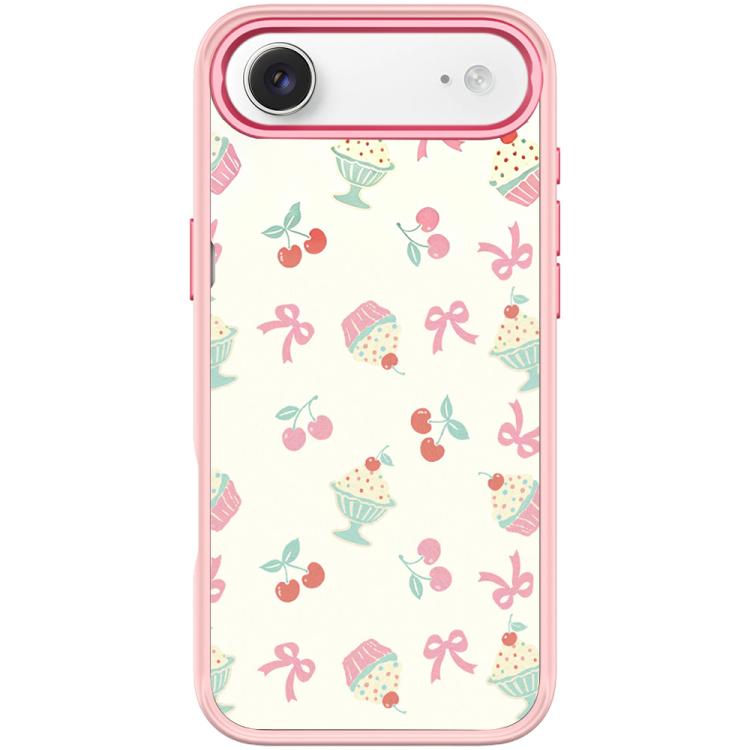For iPhone Air Cherry Cake Pattern Magnetic Phone Case