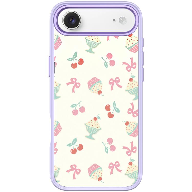 For iPhone Air Cherry Cake Pattern Magnetic Phone Case