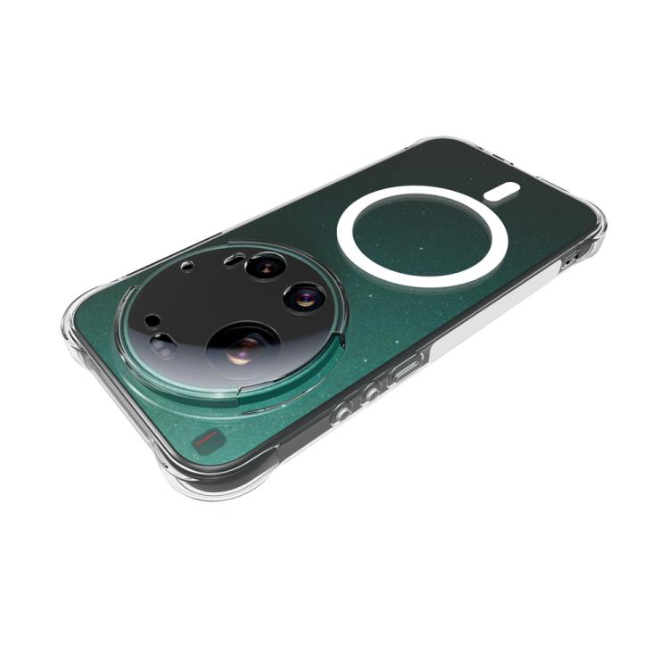 For Xiaomi 17 Ultra Shockproof Non-slip Magnetic TPU Phone Case - Transparent