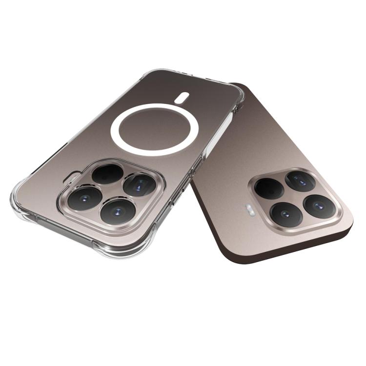 For Xiaomi 17T 5G Shockproof Non-slip Magnetic TPU Phone Case - Transparent