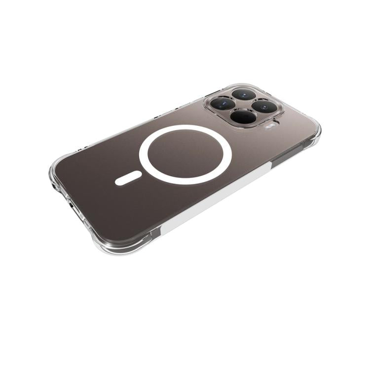For Xiaomi 17T 5G Shockproof Non-slip Magnetic TPU Phone Case - Transparent