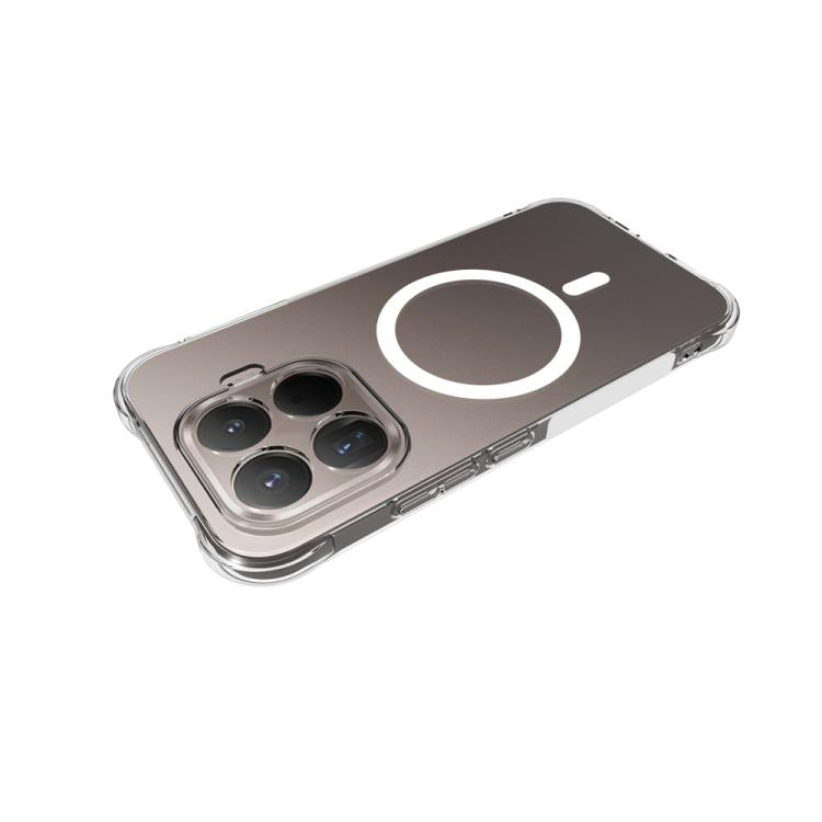 For Xiaomi 17T 5G Shockproof Non-slip Magnetic TPU Phone Case - Transparent