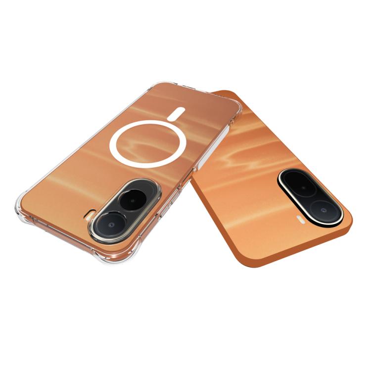 For Redmi A7 Pro 171mm / Poco C85x 5G Shockproof Non-slip Magnetic TPU Phone Case - Transparent