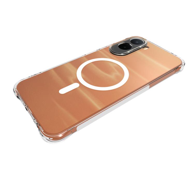 For Redmi A7 Pro 171mm / Poco C85x 5G Shockproof Non-slip Magnetic TPU Phone Case - Transparent