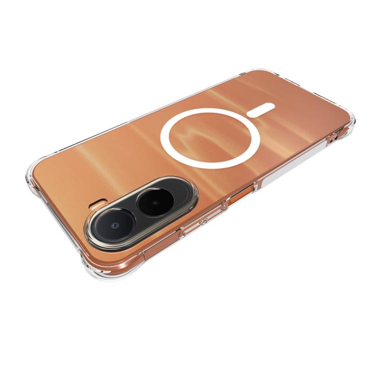 For Redmi A7 Pro 171mm / Poco C85x 5G Shockproof Non-slip Magnetic TPU Phone Case - Transparent