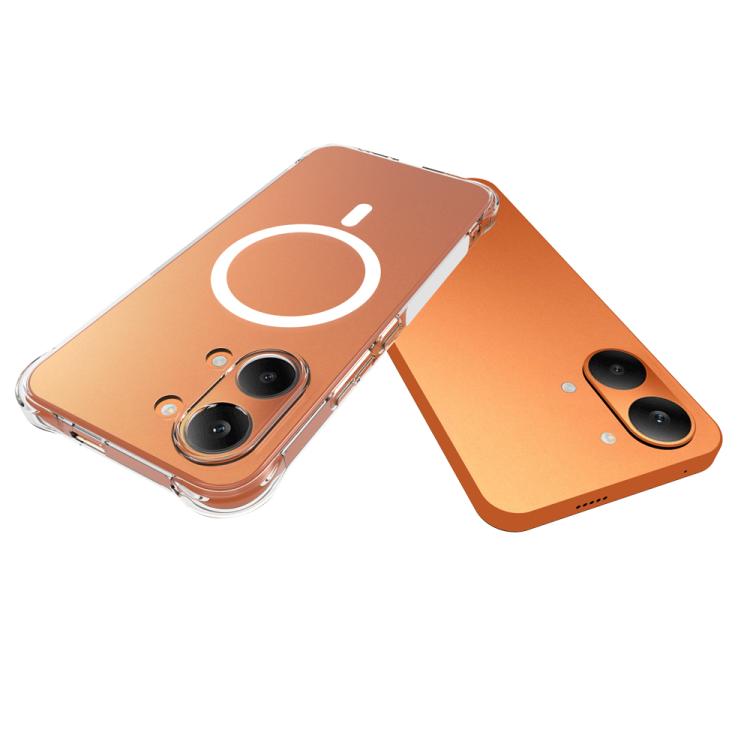 For Redmi Turbo 5 Max 5G Shockproof Non-slip Magnetic TPU Phone Case - Transparent