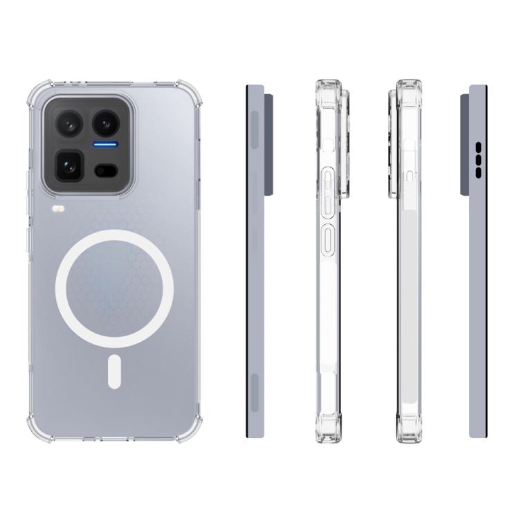 For vivo iQOO 15 Ultra 5G Shockproof Non-slip Magnetic TPU Phone Case - Transparent