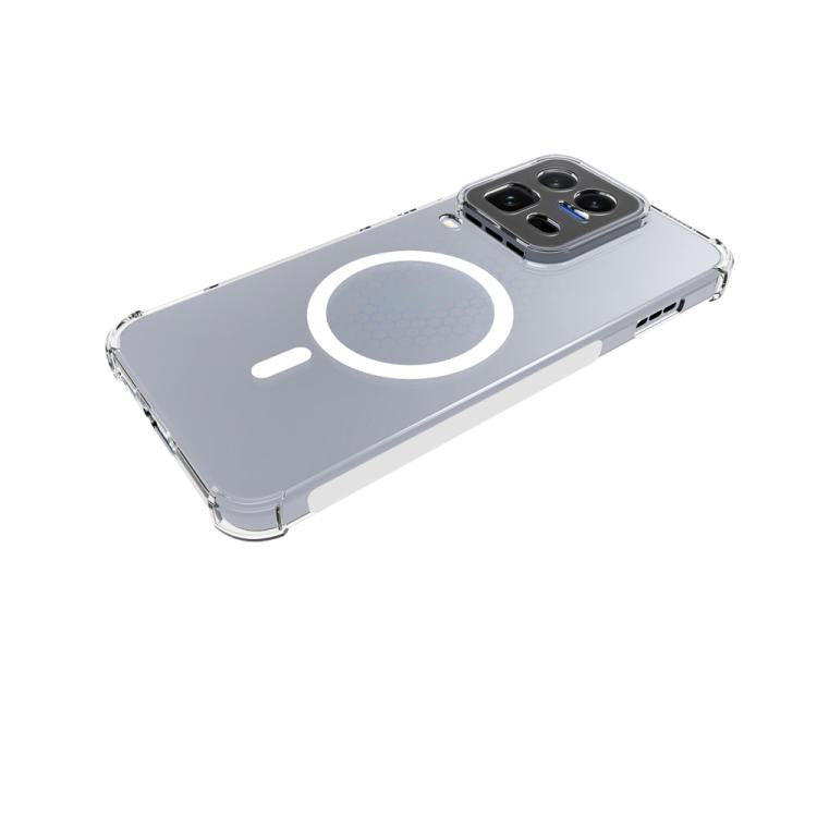 For vivo iQOO 15 Ultra 5G Shockproof Non-slip Magnetic TPU Phone Case - Transparent