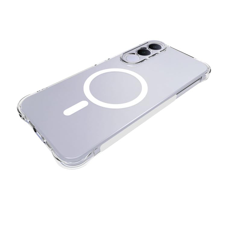 For vivo V70 FE 5G Shockproof Non-slip Magnetic TPU Phone Case - Transparent